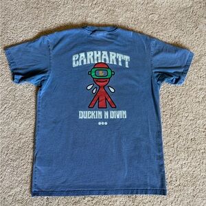 Carhartt Men's Tee in Blue with Graphic